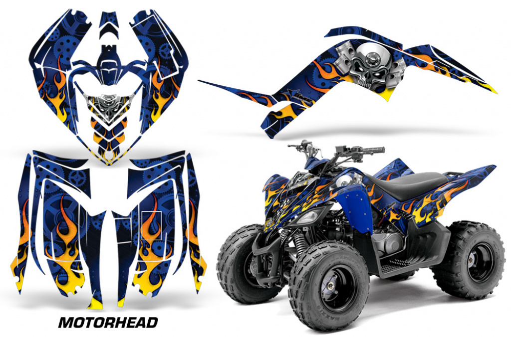 Motorhead Blau für Yamaha Raptor 90 2009-2015