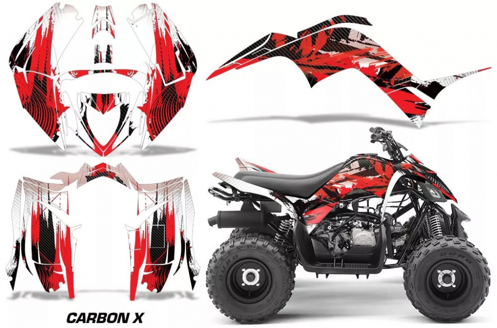 Carbon-X Rot für Yamaha Raptor 90 2016+