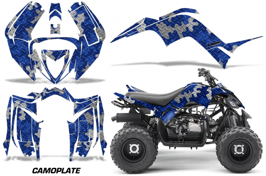 Camoplate Blau für Yamaha Raptor 90 2016+