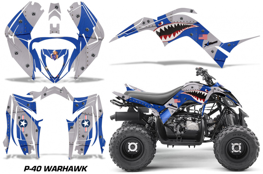 P40-Warhawk Blau für Yamaha Raptor 90 2016+