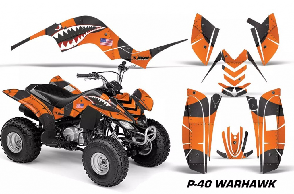 P40-Warhawk Orange für Yamaha Raptor 80