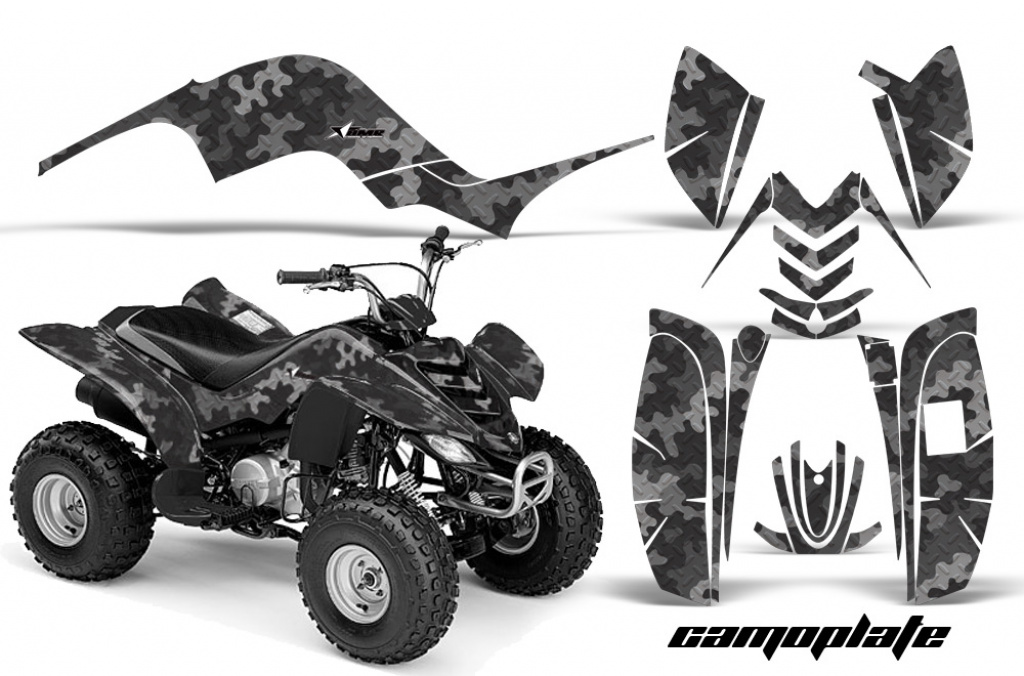Camoplate Schwarz für Yamaha Raptor 80
