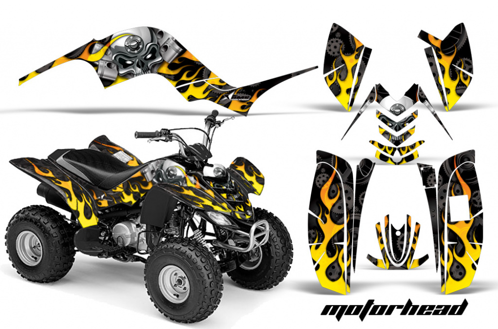 Motorhead Schwarz für Yamaha Raptor 80