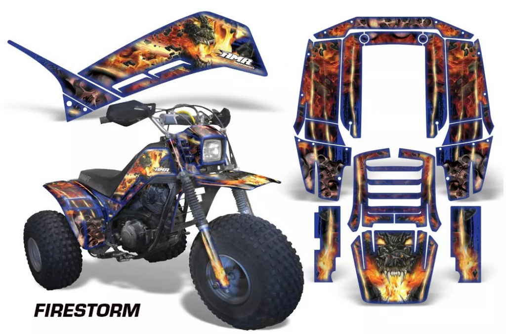 Firestorm Blau für Yamaha Shaft DX 225 3 Wheeler 1983-1985