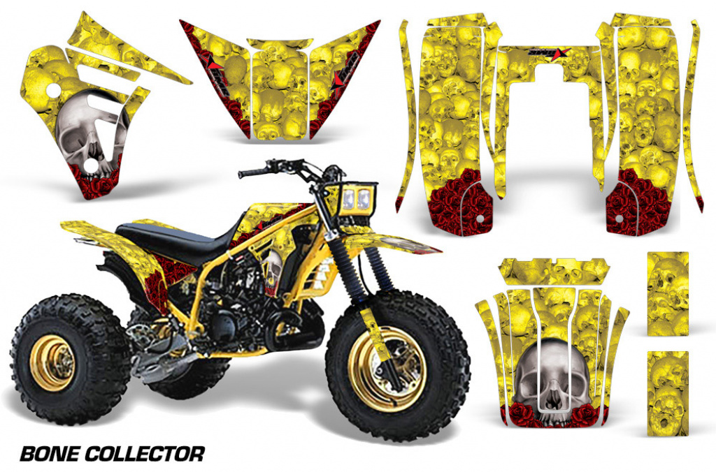 Bone Collector Gelb für Yamaha Tri Z 250 3 Wheeler 1985-1986