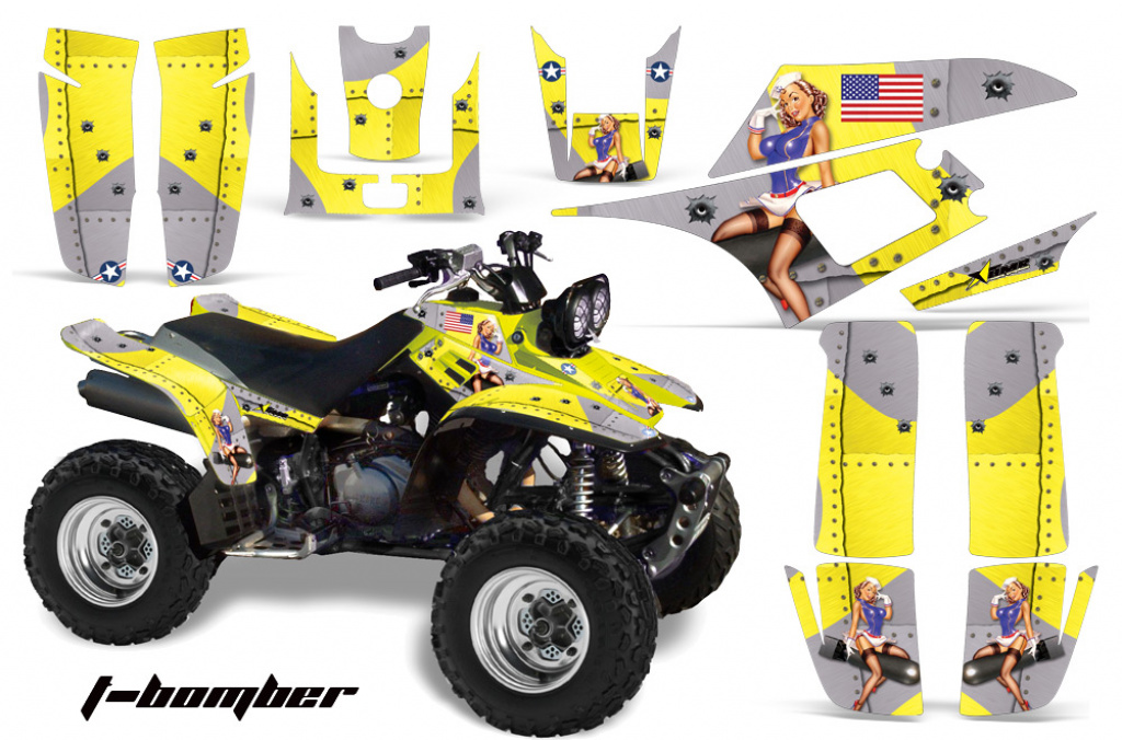 T-Bomber Yellow for Yamaha Warrior YFM 350