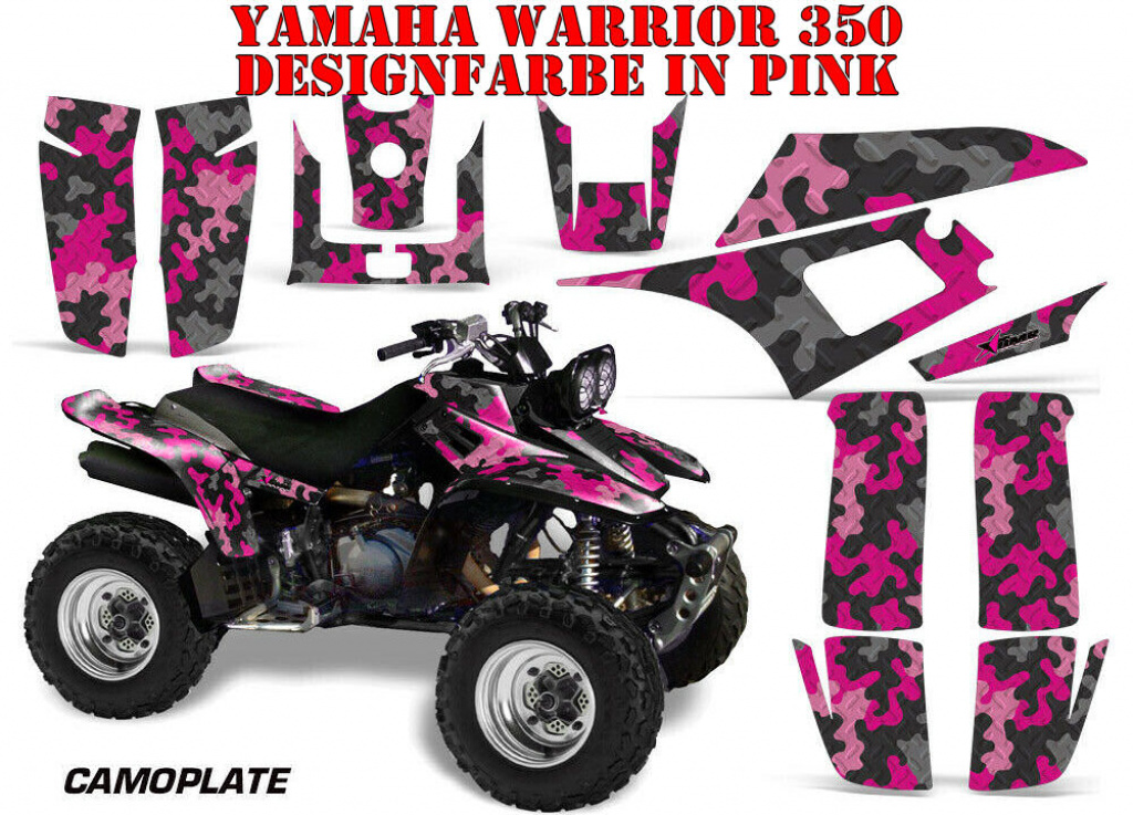 Camoplate Pink for Yamaha Warrior YFM 350