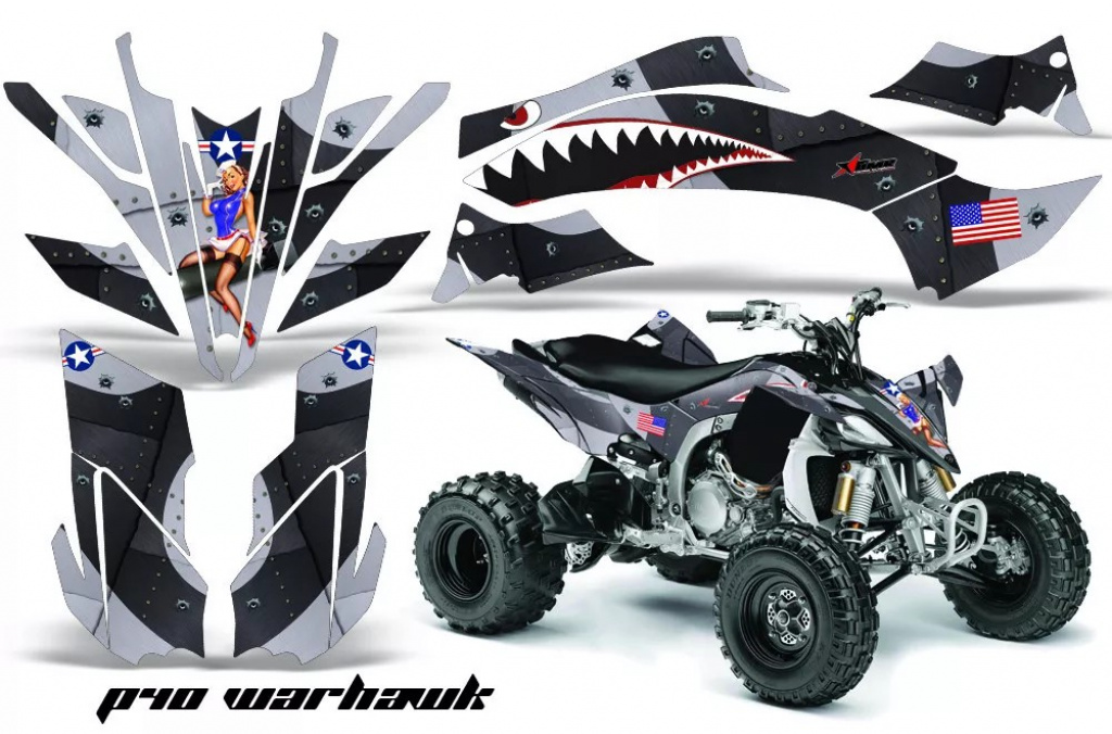 P40-Warhawk Schwarz für Yamaha YFZ 450R/SE 2009-2013