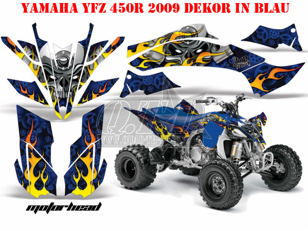 Motorhead Blau für Yamaha YFZ 450R/SE 2009-2013