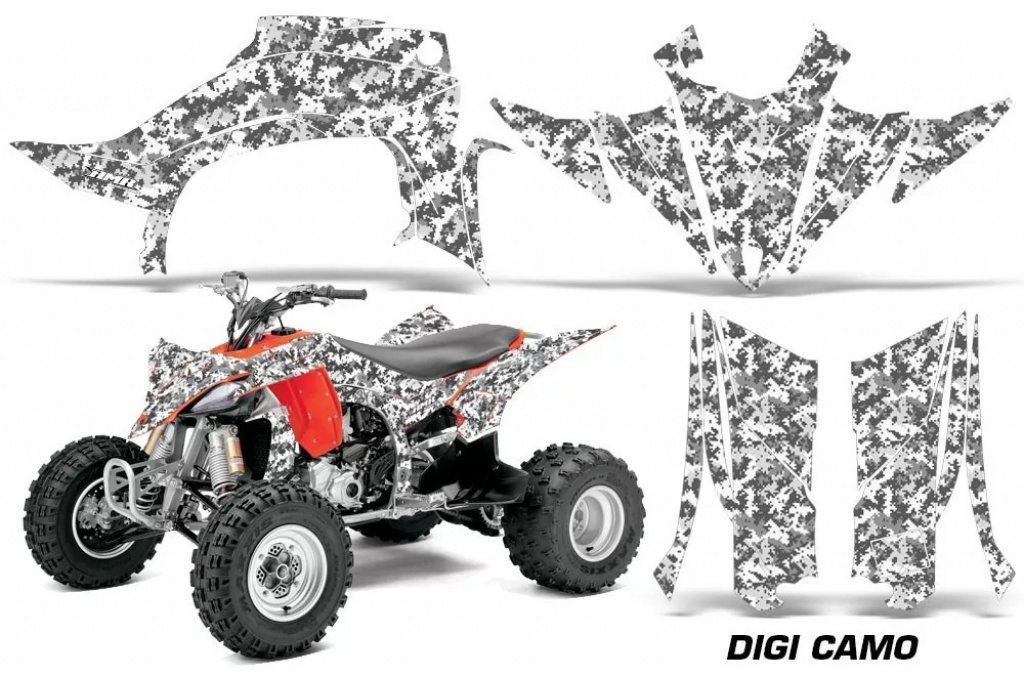 Digicamo Weiß für Yamaha YFZ 450R/SE 2014+