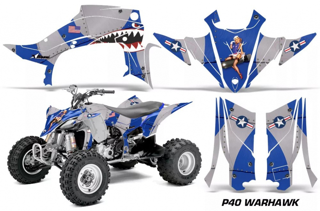 P40-Warhawk Blau für Yamaha YFZ 450R/SE 2014+