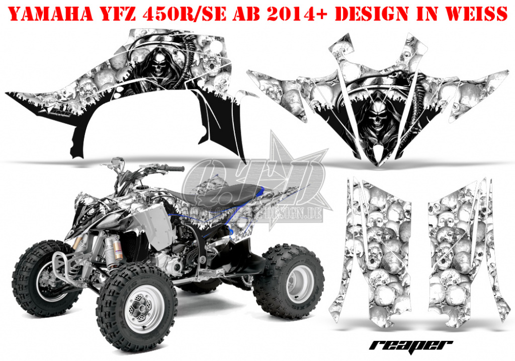 Reaper Weiß für Yamaha YFZ 450R/SE 2014+