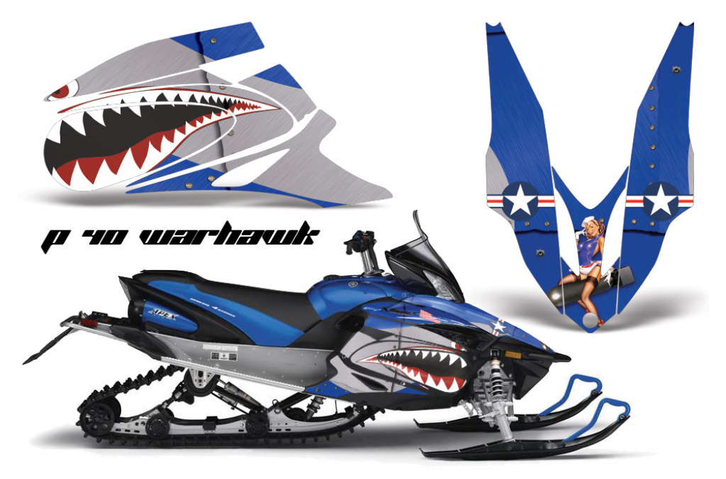 P40-Warhawk Blau für Yamaha Apex 2006-2020