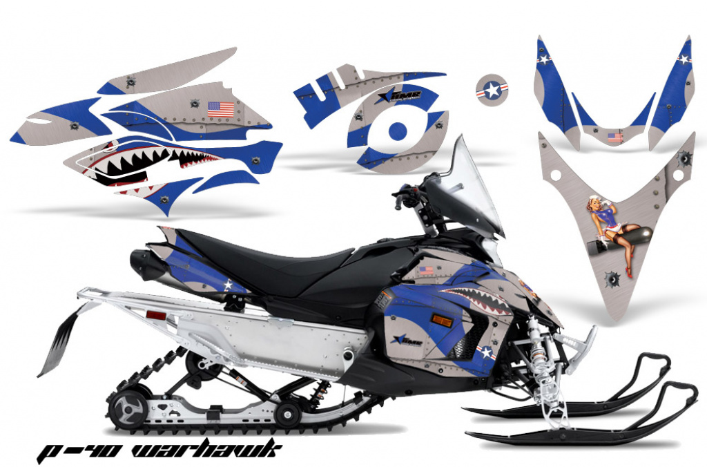 P40-Warhawk Blue for Yamaha Phazer RTX,GT 2007-2016