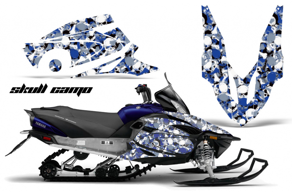 Skull Camo Blau für Yamaha Vector RS 2012-2016