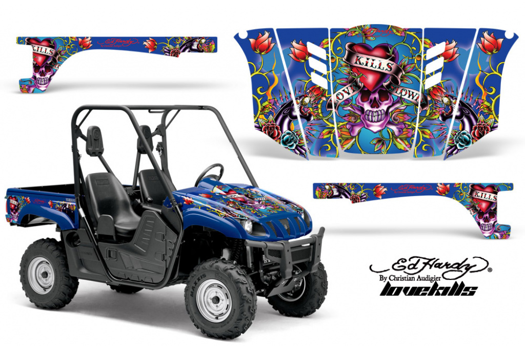 Ed-Hardy - LoveKills Blue for Yamaha Rhino 700/660/450
