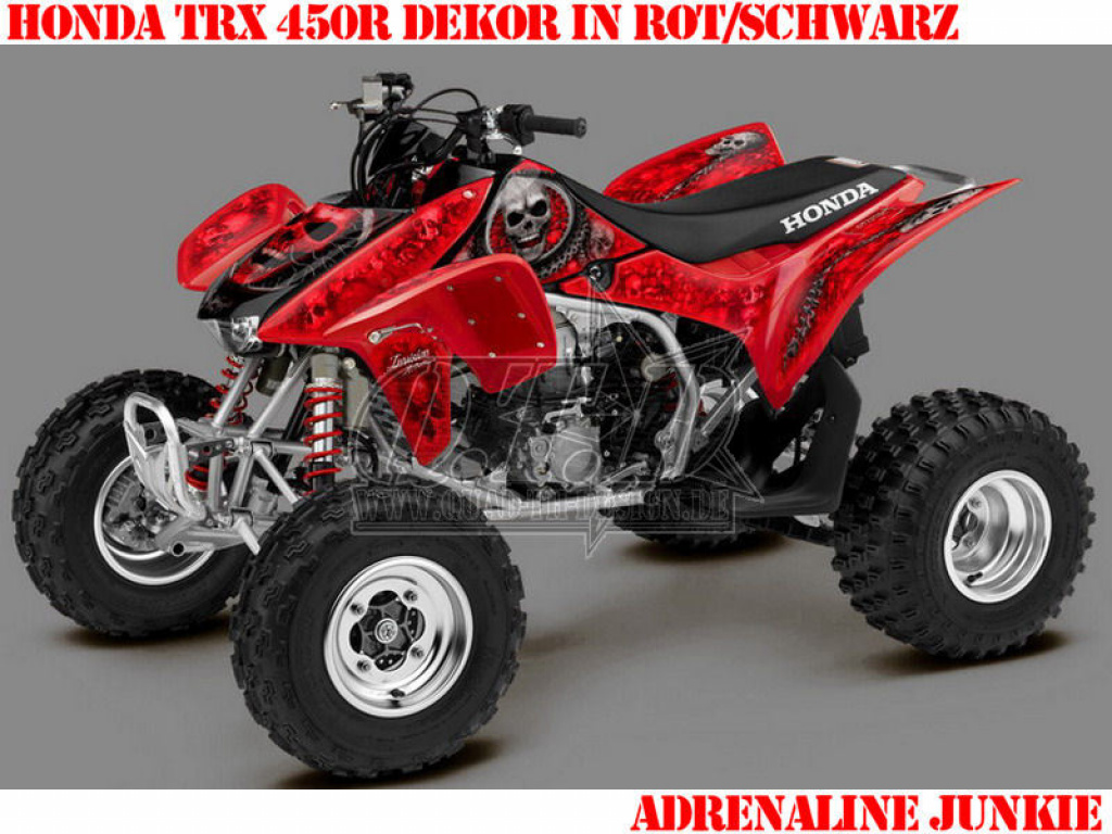 Adrenaline Junkie Red-Black for Honda TRX 450R 2004-2016