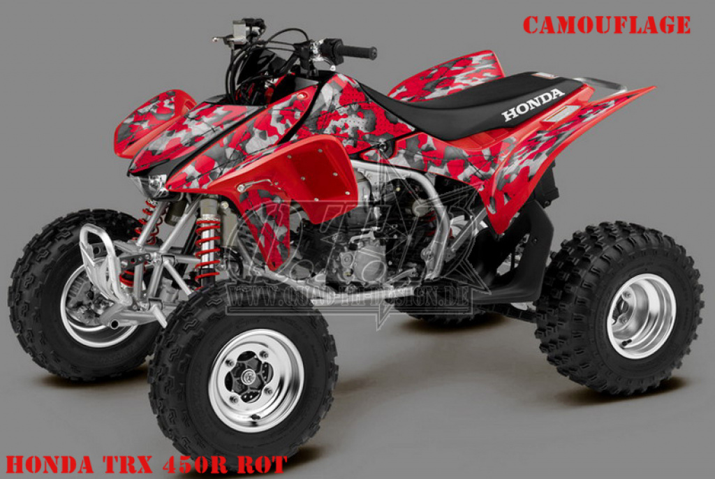 Camo Red for Honda TRX 450R 2004-2016