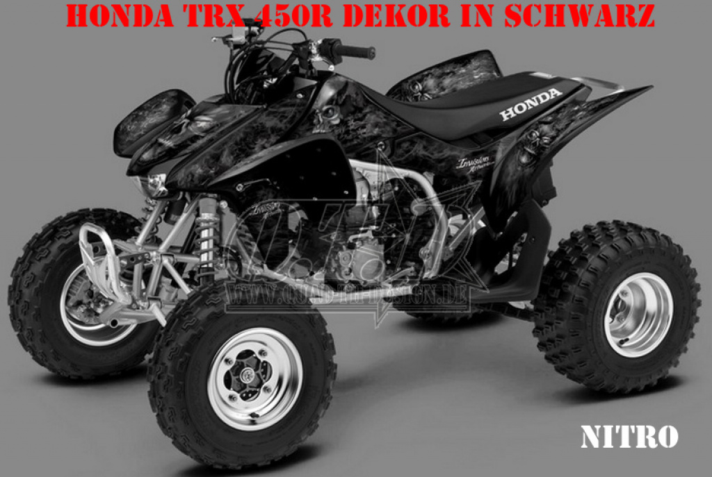 Nitro Black, Fire Color = Design color for Honda TRX 450R 2004-2016