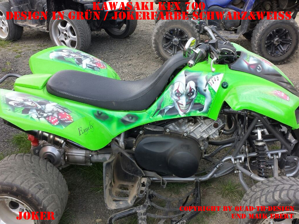 Joker Background Green, Joker color Black-White for Kawasaki KFX 700