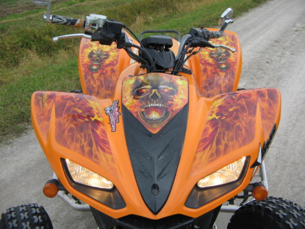Nitro Orange, Feuerfarbe = Natürlich für Kawasaki KFX 700