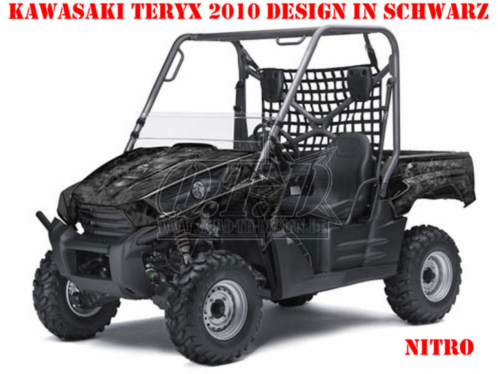 Nitro Black, Fire Color = Design color for Kawasaki Teryx 750 2010-2012