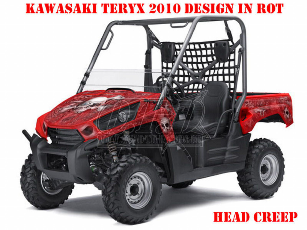 Head Creeps Red for Kawasaki Teryx 750 2007-2009