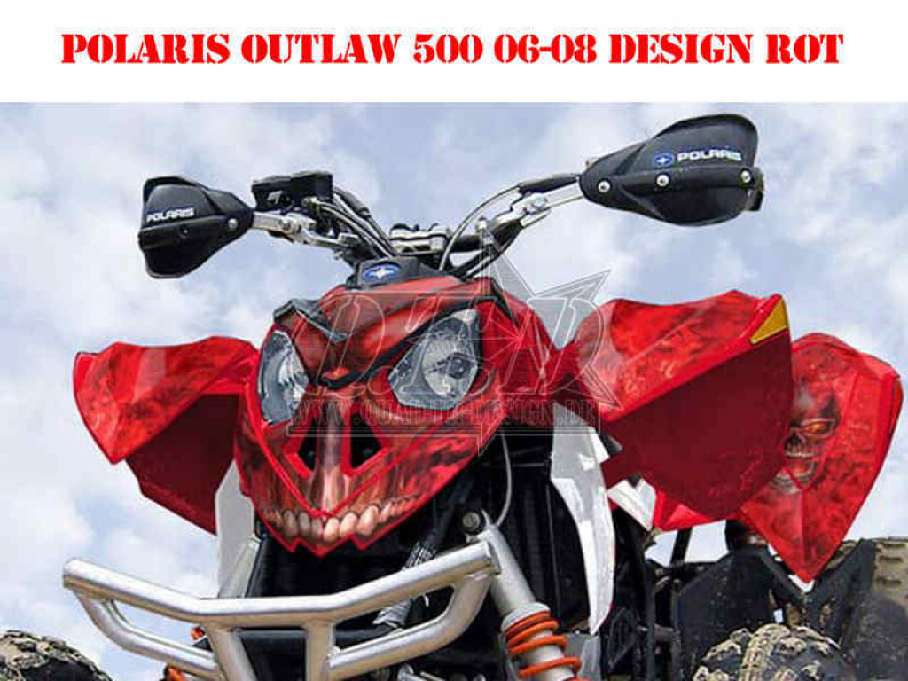 Nitro Red, Fire Color = Design color for Polaris Outlaw 450/500/525 2006-2008
