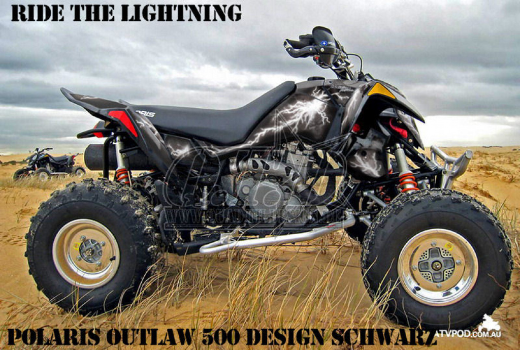 Ride the Lightning Black for Polaris Outlaw 450/500/525 2006-2008