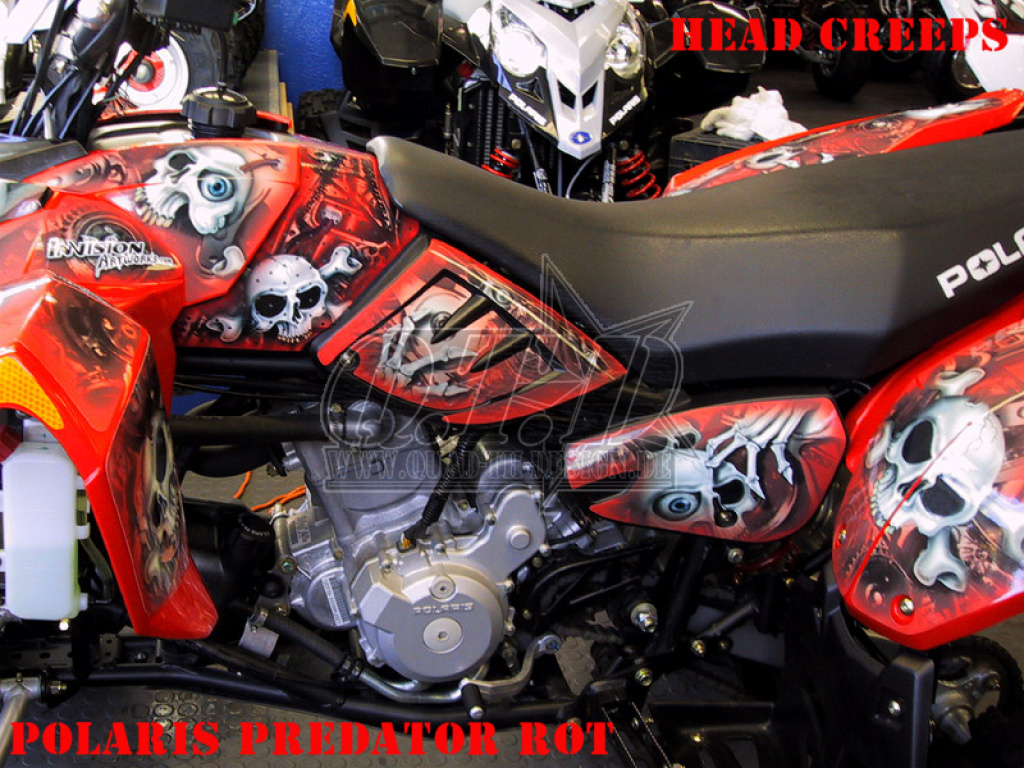 Head Creeps Rot für Polaris Predator 500