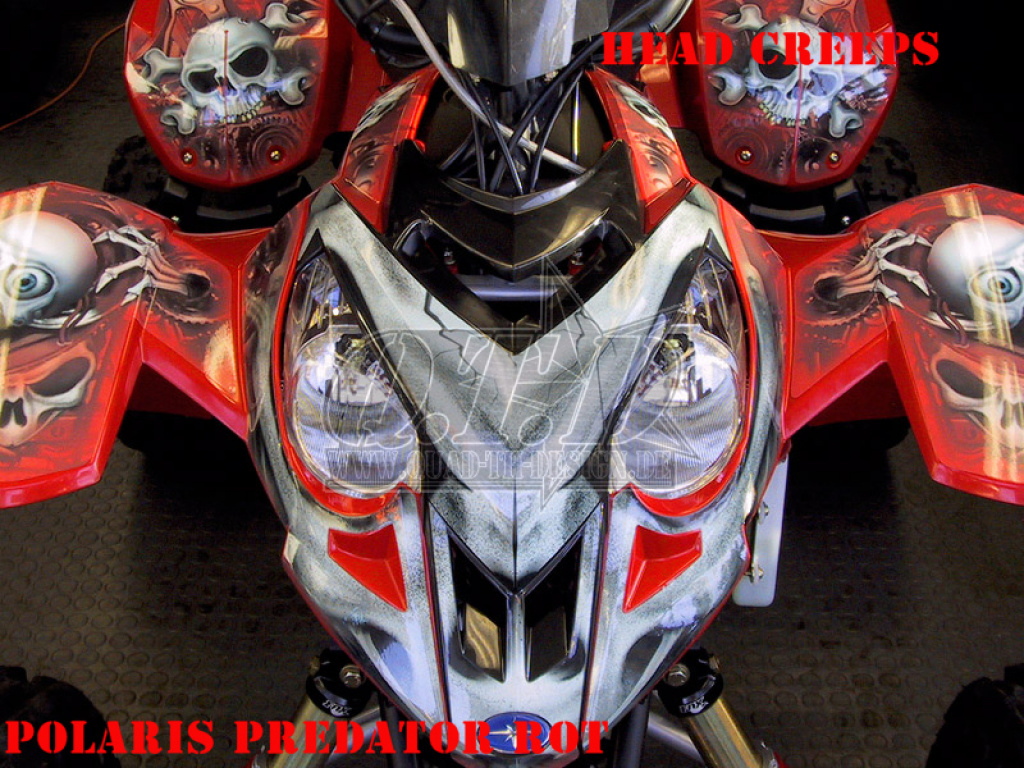 Head Creeps Rot für Polaris Predator 500