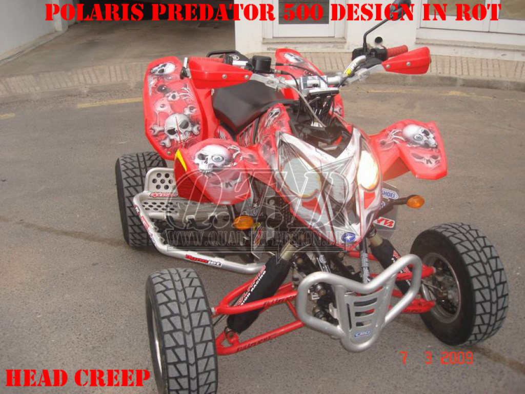 Head Creeps Rot für Polaris Predator 500