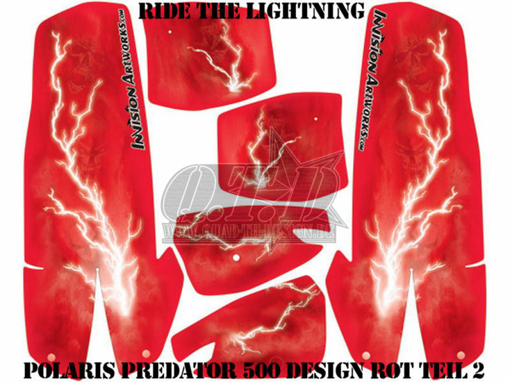 Ride the Lightning Red für Polaris Predator 500
