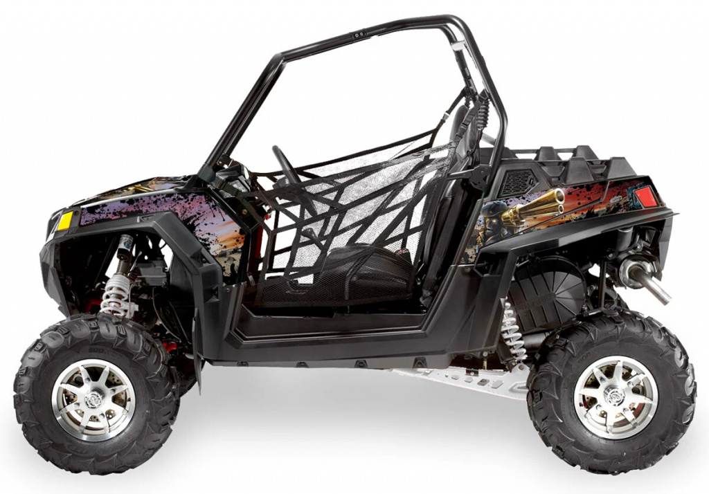 Zombie Outlaw Splatter Schwarz für Polaris RZR 900XP - 2011-2014