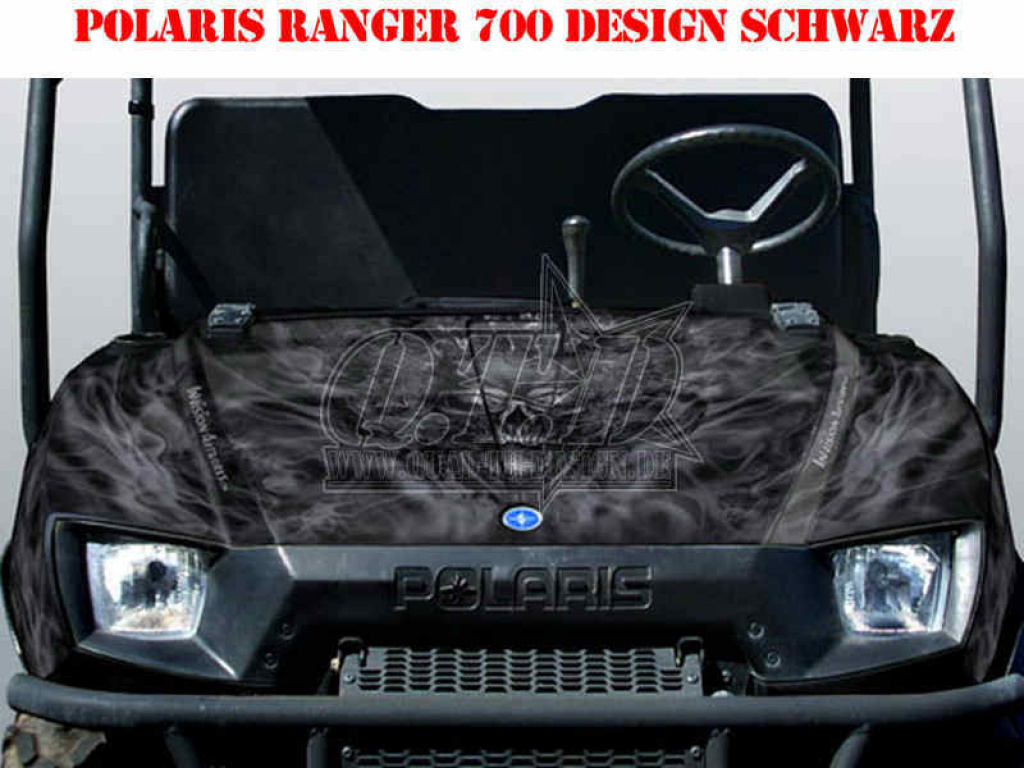 Nitro Schwarz, Feuerfarbe = Dekorfarbe für Polaris Ranger 500XP/700XP 2005-2008