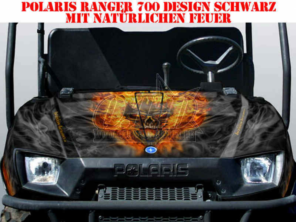 Nitro Schwarz, Feuerfarbe = Natürlich für Polaris Ranger 500XP/700XP 2005-2008