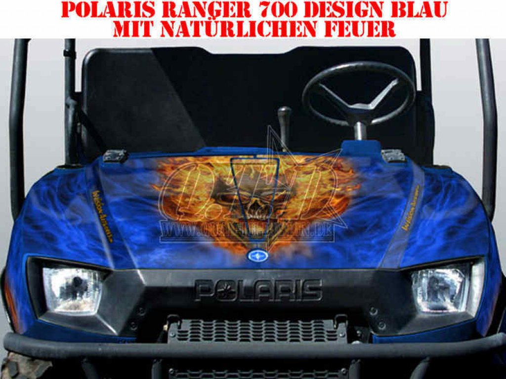 Nitro Blau, Feuerfarbe = Natürlich für Polaris Ranger 500XP/700XP 2005-2008