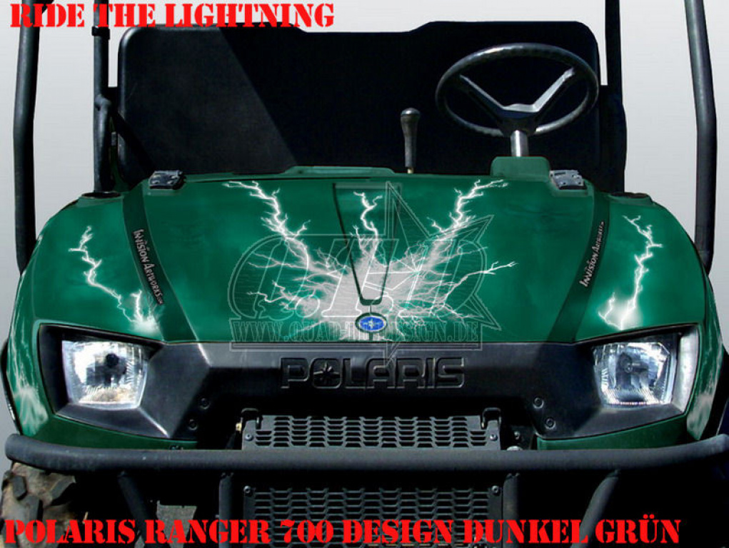 Ride the Lightning Dunkelgrün für Polaris Ranger 500XP/700XP 2005-2008