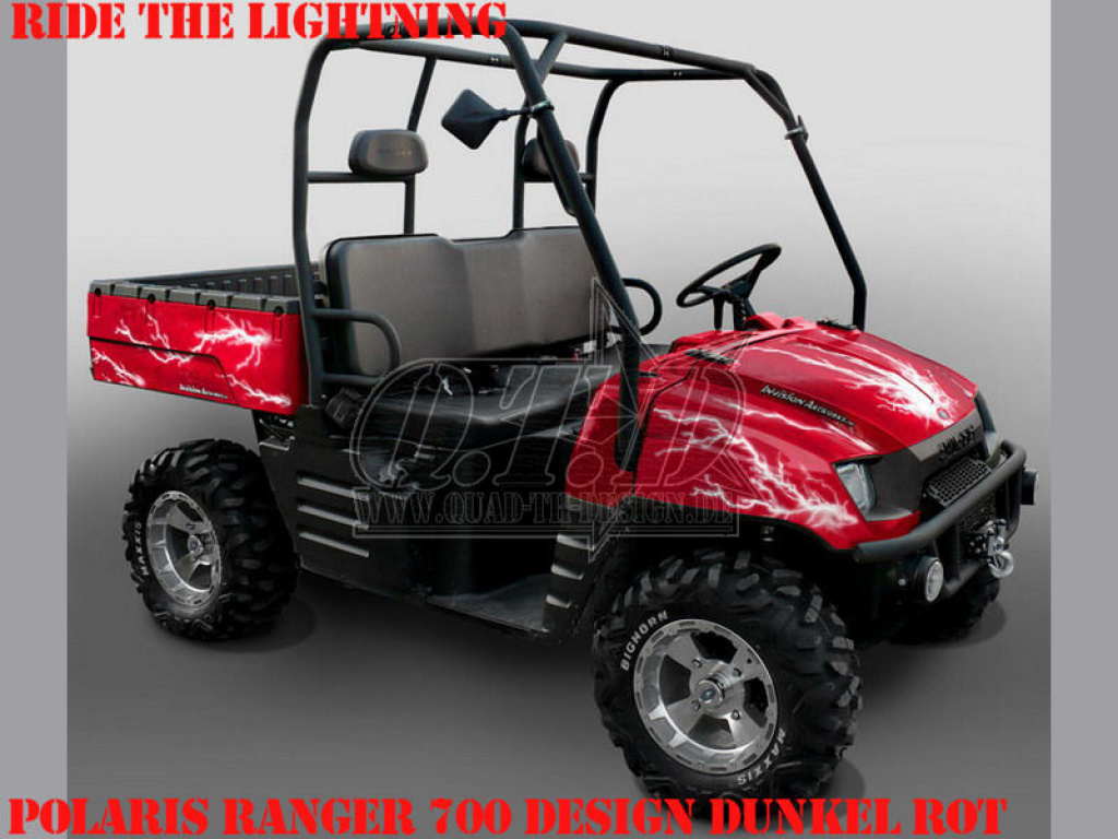 Ride the Lightning Dunkelrot für Polaris Ranger 500XP/700XP 2005-2008