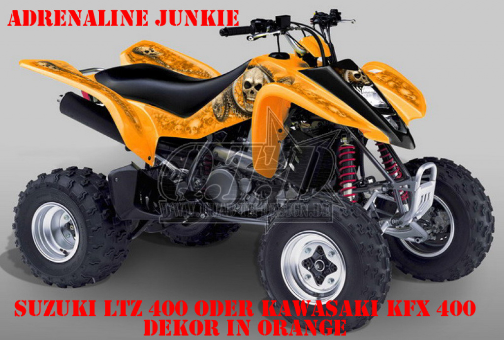 Adrenaline Junkie Orange für Suzuki LTZ 400 2003-2008