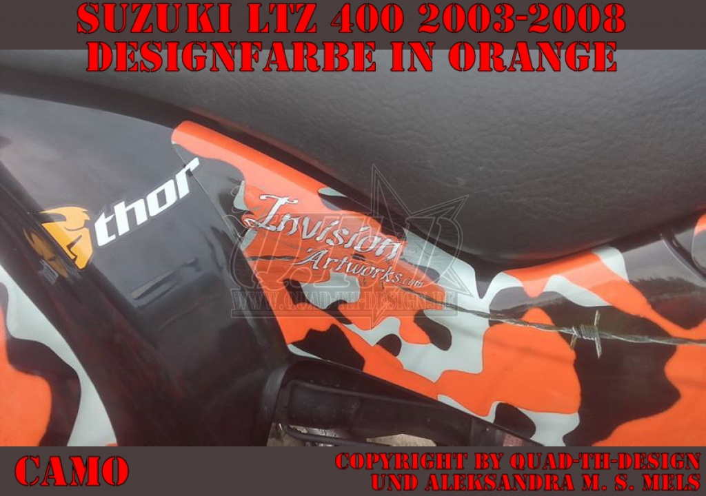 Camo Orange für Suzuki LTZ 400 2003-2008