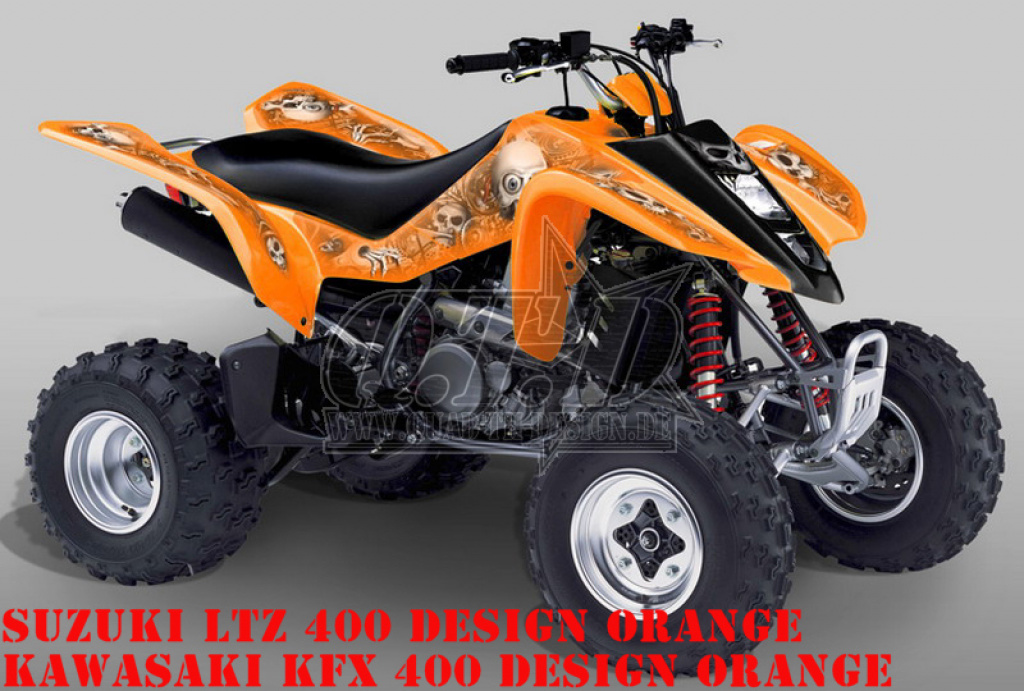 Beispiel Bild für die Farben Head Creeps Orange für Suzuki LTZ 400 2003-2008