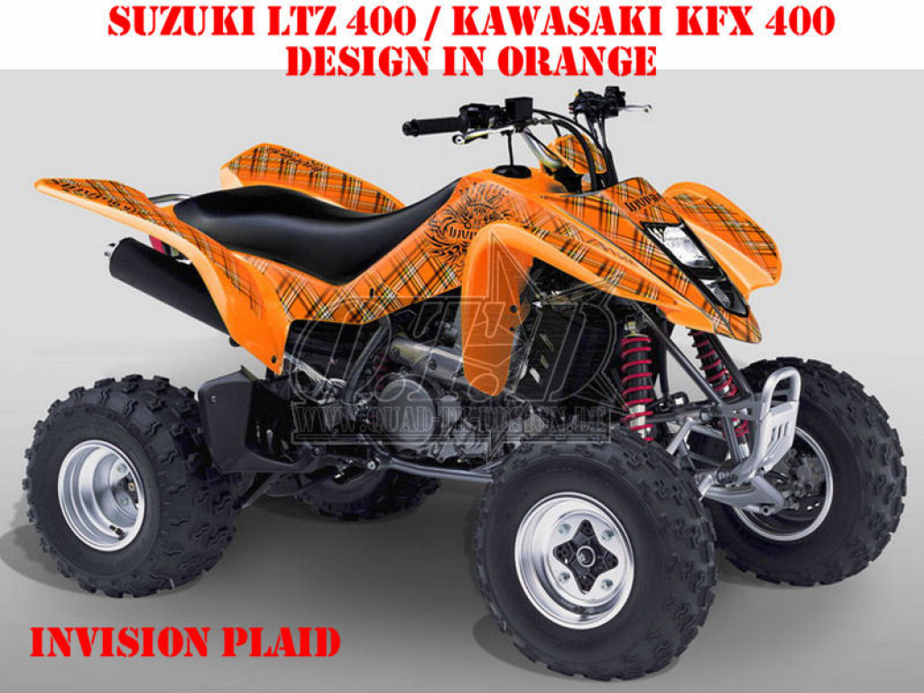 Invision Plaid Orange für Suzuki LTZ 400 03-08