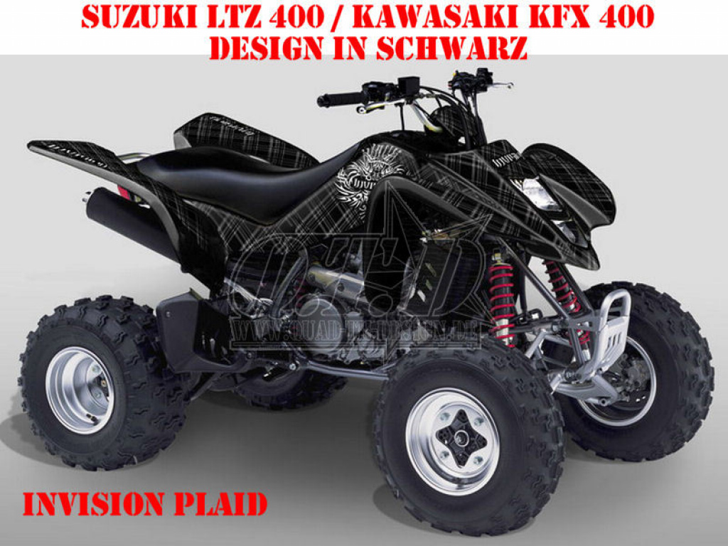 Invision Plaid Schwarz für Suzuki LTZ 400 03-08