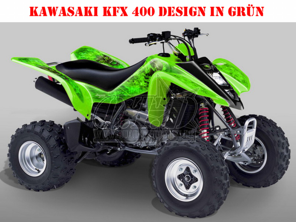 Nitro Grün, Feuerfarbe = Dekorfarbe für Suzuki LTZ 400 2003-2008