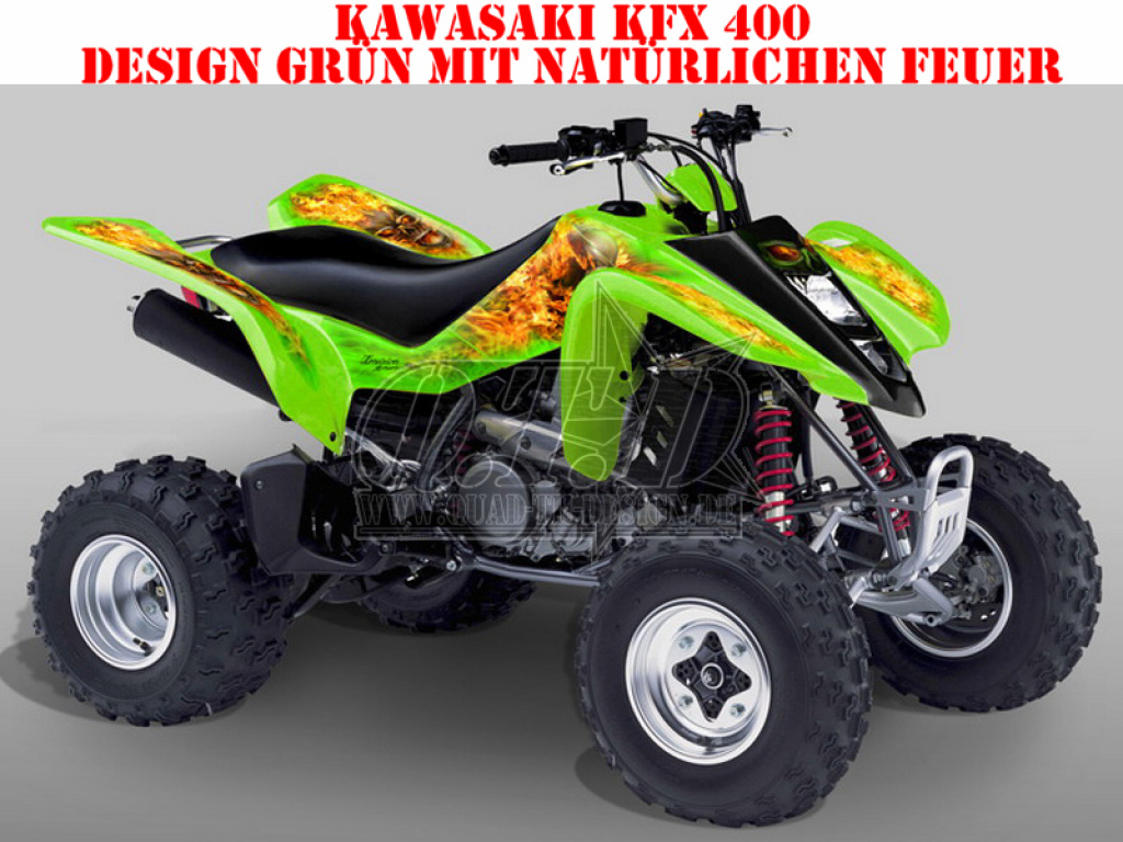 Nitro Grün, Feuerfarbe = Natürlich für Suzuki LTZ 400 2003-2008
