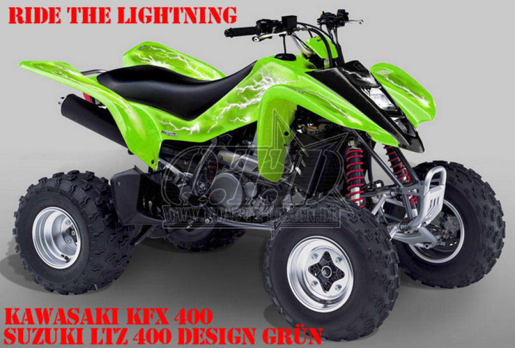 Ride the Lightning Grün für Suzuki LTZ 400 03-08