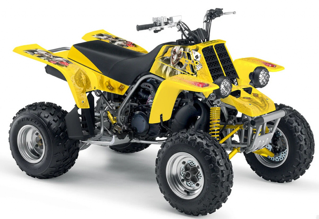 Joker Hintergrund Gelb, Jokerfarbe Schwarz-Weiß für Yamaha Banshee YFZ 350