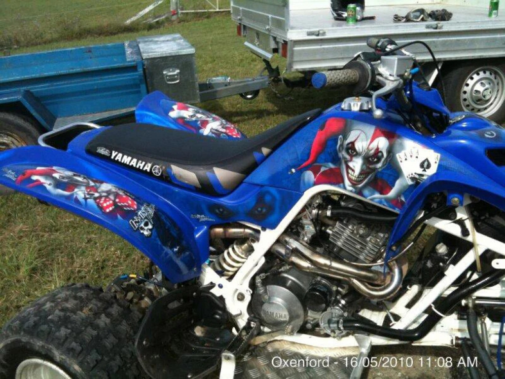 Joker Background Blue, Joker color Red-White for Yamaha Raptor YFM 660 R