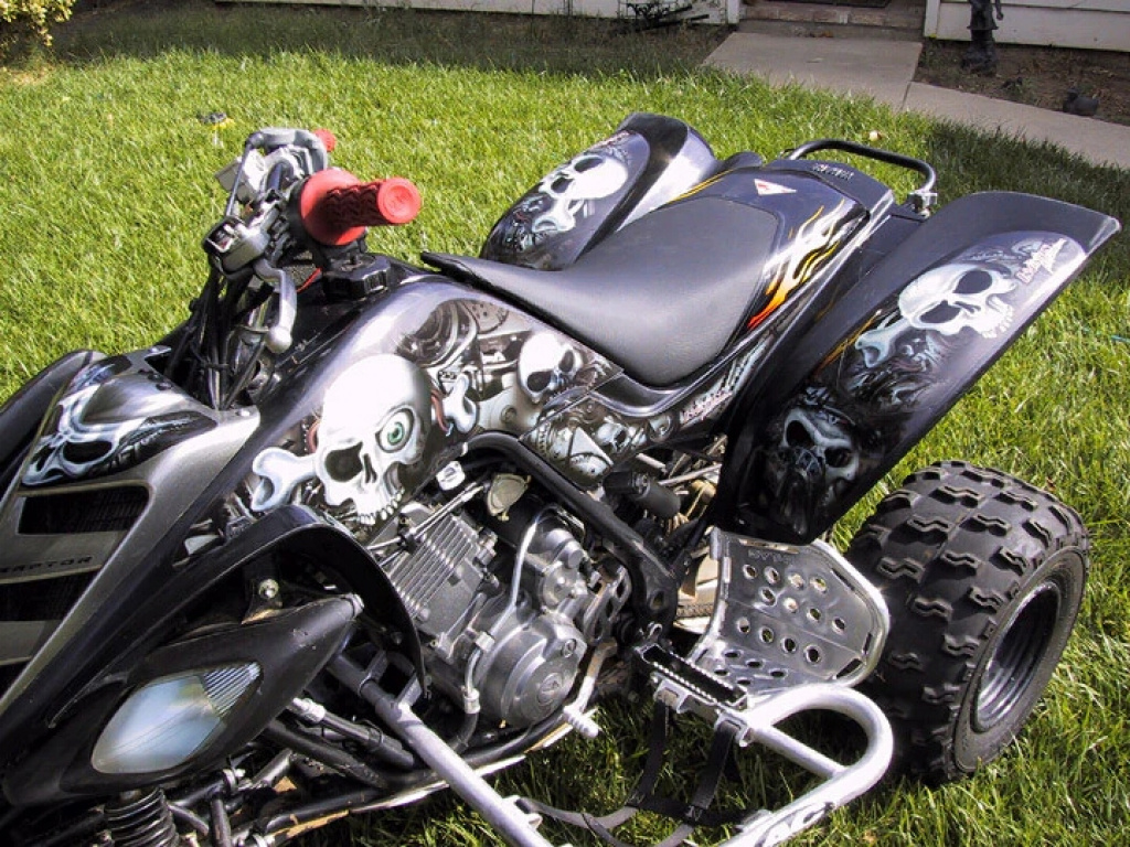 Head Creeps Black for Yamaha Raptor YFM 660 R